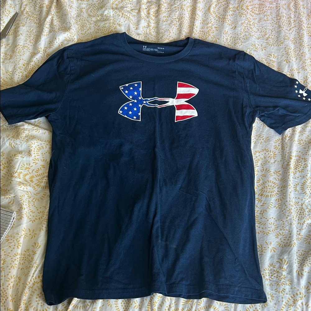 Under Armour Blue Short Sleeve Tee Casual Comfort